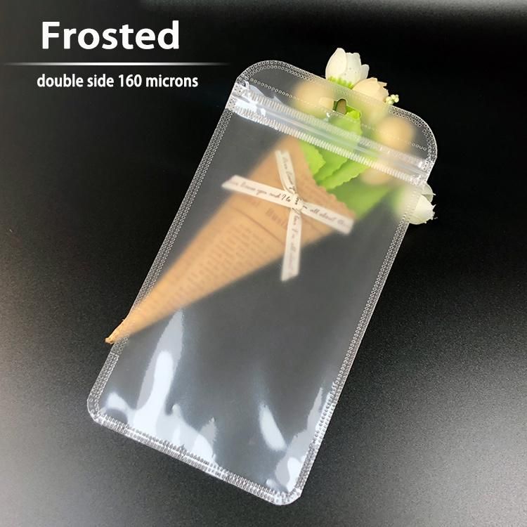 Phone Case Packaging Bag Frosted Plastic Zipper Bag