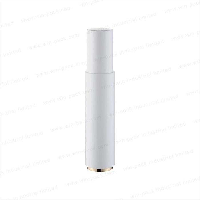 Lotion Bottling Equipment Bottle UV Coating Shing Gold on The Bottom Matte White Pump Lotion Bottle Design Luxury Lotion Bottles