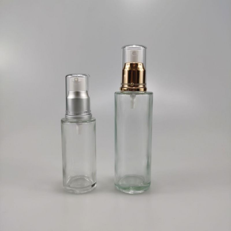 30ml 40ml 50ml 80ml 100ml 120ml Bullet Round Shape with Cover Translucent Fine Spray Frosted Glass Bottle Spray Bottle