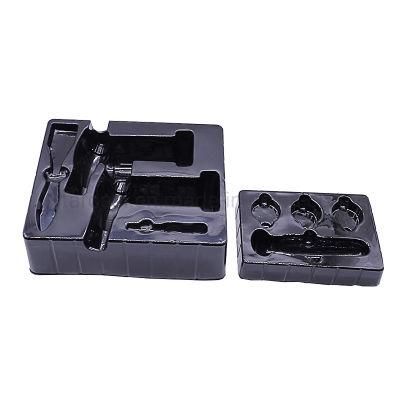 Custom Durable Black PP PS Plastic Toy Packaging Blister Tray