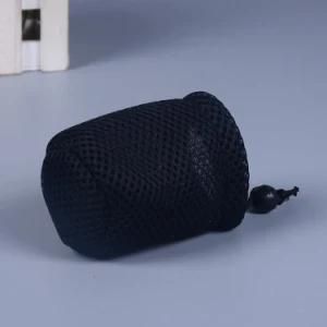 Promotional Small Black Sandwich Mesh Drawstring Packing Bag, Gift Packaging Bag