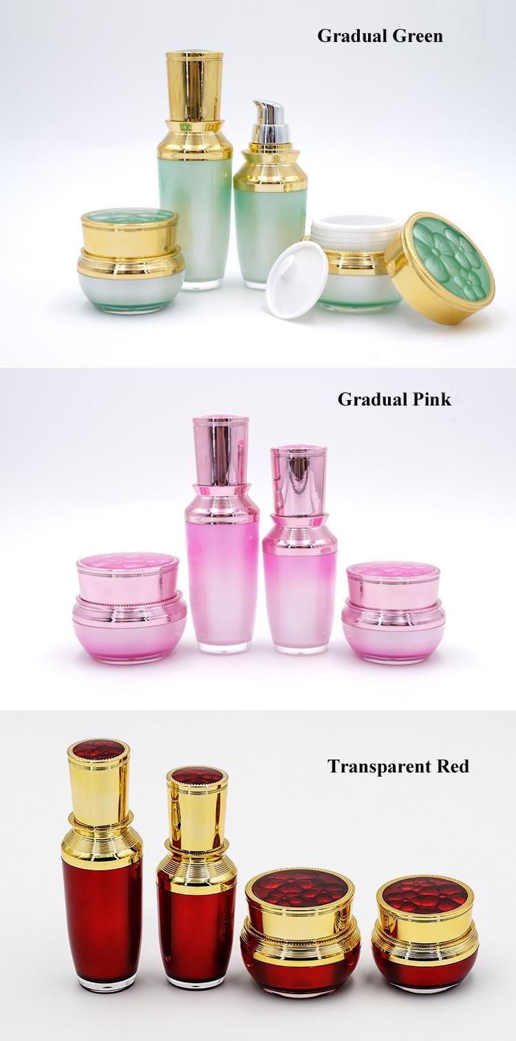 Manufacturer 10g 15g 20g 30g Round Acrylic Cream Jar Plastic Cosmetic Jar Packaging with Cosmetic Packaging