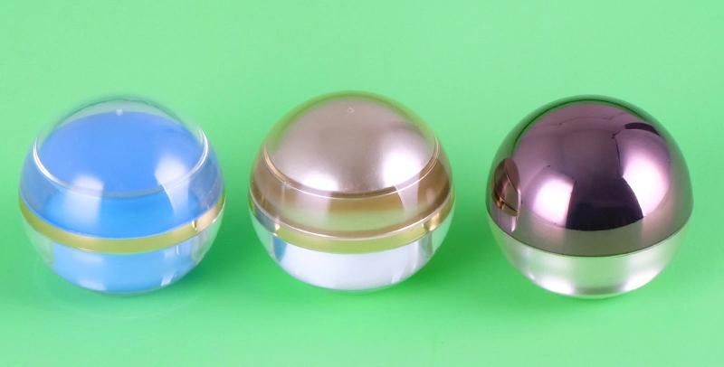 5g 10g 15g 30g 50g Round Ball Shape Empty Plastic Jar for Skin Care Lip Balm Cream Beauty Products