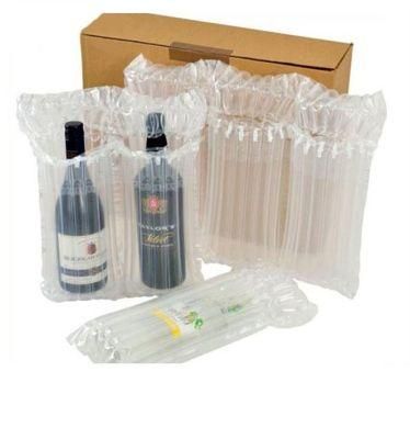 Custom Inflatable Self-Sealing Shockproof Air Column Cushion Packaging Bag for Wine Bottle Protector