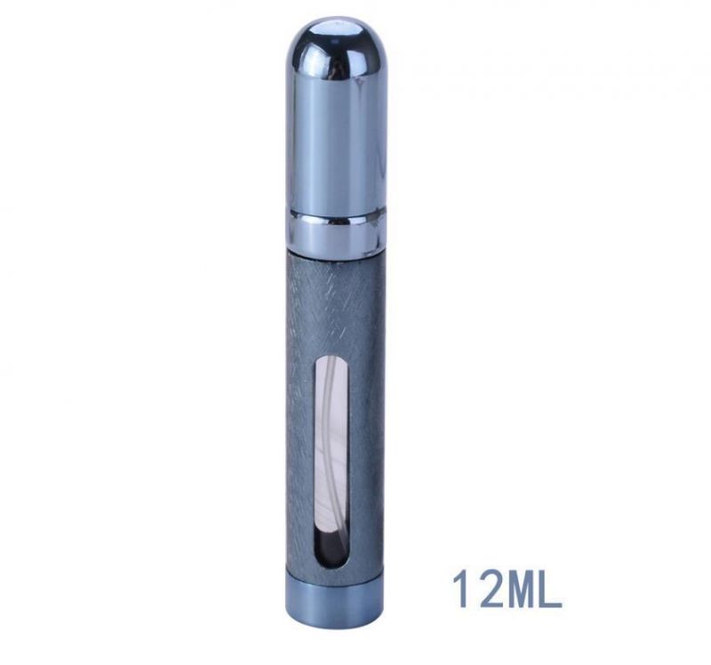 12ml Travel Mini Portable Refillable Perfume Bottle for Spray Scent Pump Case Empty Perfume Atomizer Bottle 6 Colors