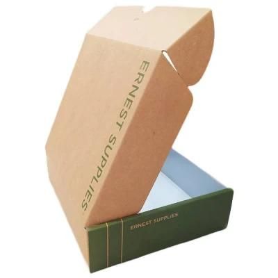 Wholesale Customized Printed Green Gift Mailer Packaging Cardboard Corrugated Paper News Year Gift Carton Box