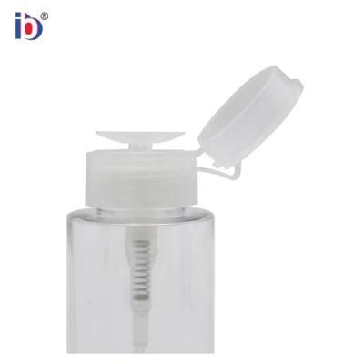 One Touch Dispensing Bottle Clear Plastic Liquid Push Down Pressing Bottle Used for Makeup Removal and Cleaning