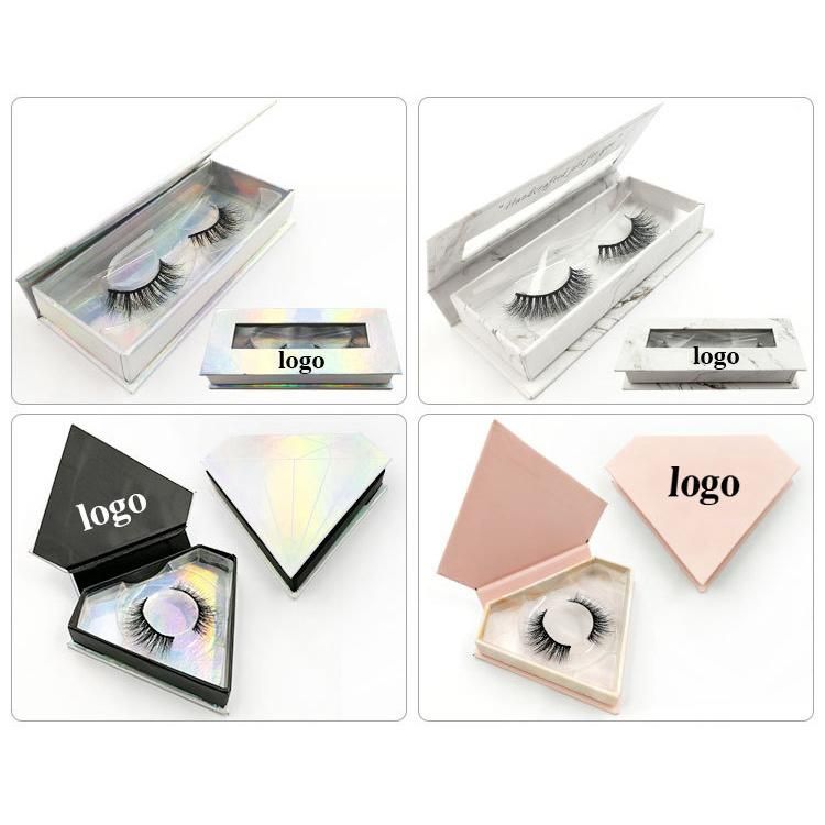 Customized Printed Luxury Cardboard Eyelash Packaging Box