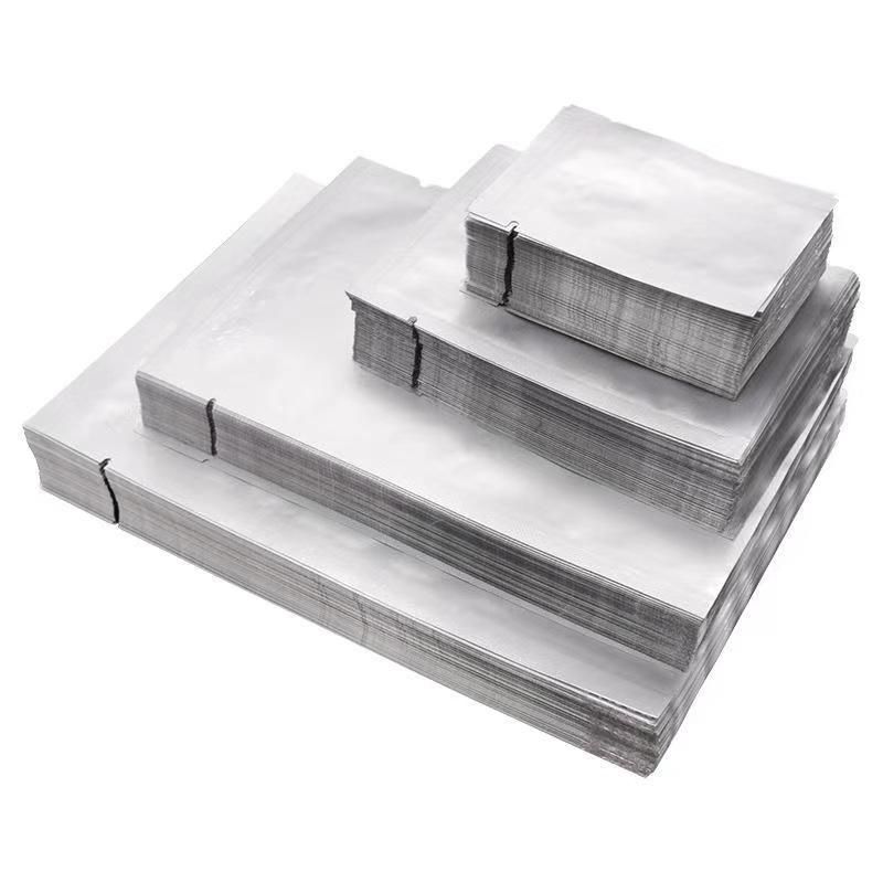 Laminated 3 Side Seal Vacuum Pouch Aluminum Foil Packet Bag for Snack Packaging with Tear