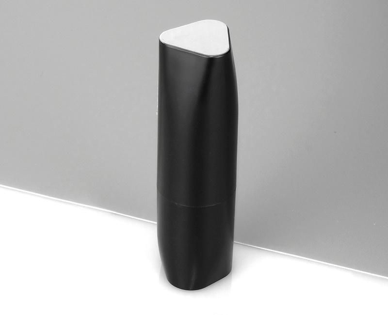 Unique Design 4.3G Black Elegant Empty Customized Low Price Plastic Empty Lipstick Tube Square Container Lip Balm Packaging