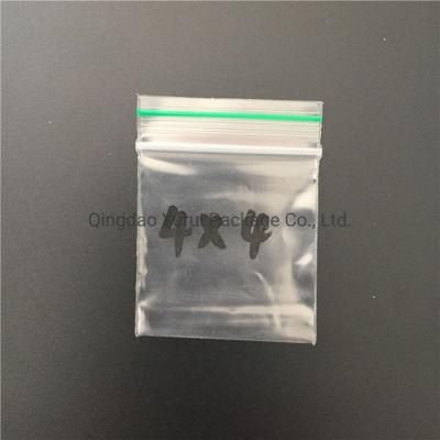 Clear Transparent Mini Size LDPE Polythene Reusable 3&quot; X3&quot; Ziplock Bag