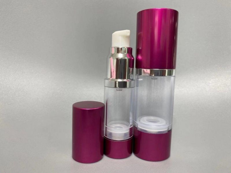 15ml 30ml 50ml Plastic Wholesales Broken Beads Pearl Essence Cosmetic Packaging Serum Alum Airless Pump Bottle