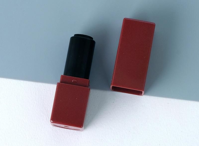 Hot Sale Empty Custom Square Red Makeup Containers Lipstick Tube Metal Lipstick Tube