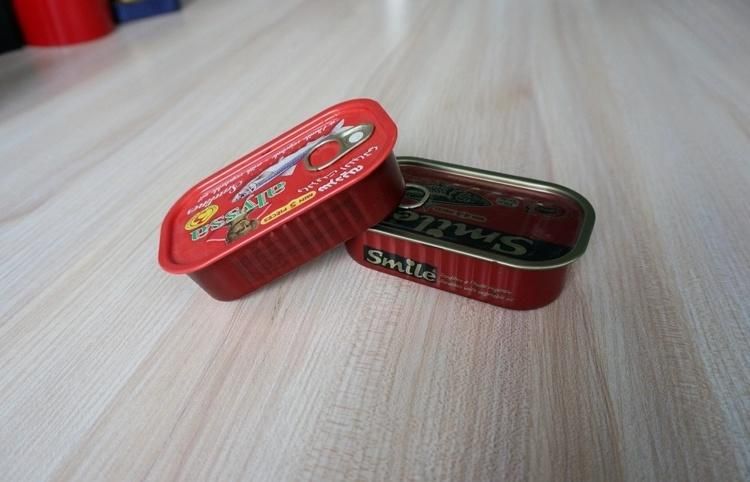 125g High Quality Empty Sardine Fish Can