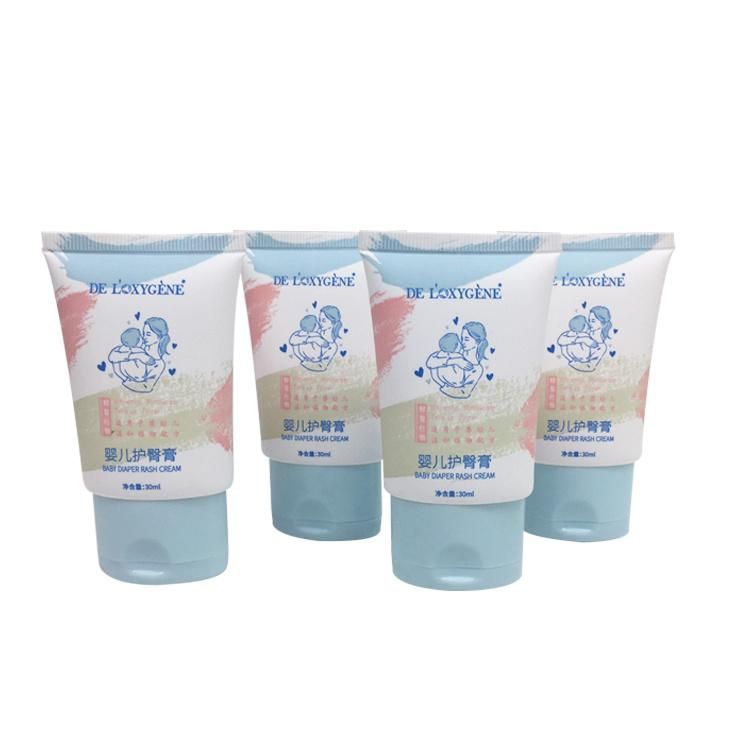 30ml Skin Care Cream Plastic Oval Cosmetic Packaging Soft Tube