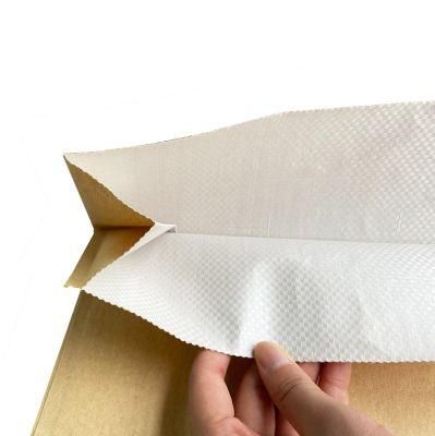 4lb Kraft Paper Laminated PP Woven Bag for BBQ Charcoal Bag