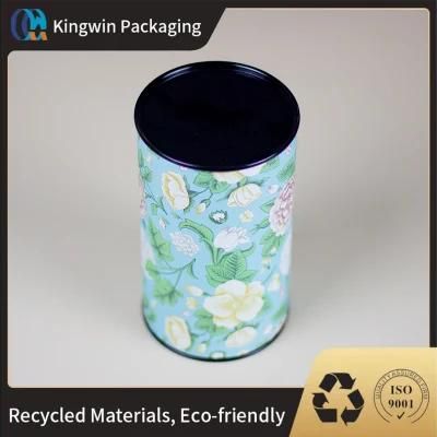 Biodegradable Tea Packaging Cylinder Box Paper Tubes for Tea/Chocolate/Candy Custom Logo Printed