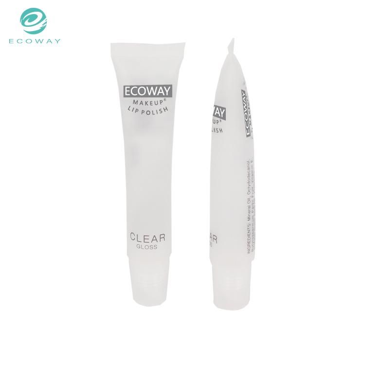 Clear Cosmetic Plastic Empty Lip Balm Tube Packaging Manufacturers with Screw Caps