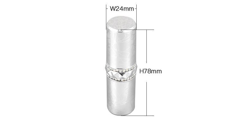 Hot Sale 2021elegant Luxury 4.3G Sliver Top Lip Stick Tubes Empty Plastic Empty Lipstick Tube Container Lipstick Tube Packaging