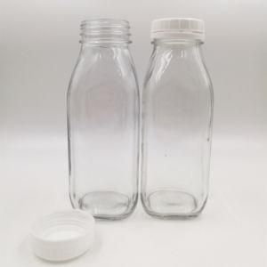 Square Juice Glass Bottles Packaging for Beverage