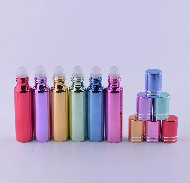 10ml UV Roll on Roller Bottles for Essential Oils Roll-on Refillable Perfume Bottle Deodorant Containers