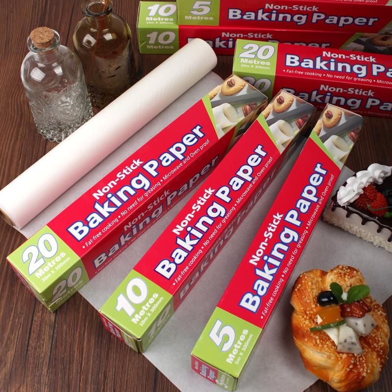 High Quality Dailyuse Food Grade Oil-Proof Wax Paper Kitchen Disposable Precut Silicone Baking Paper in Roll