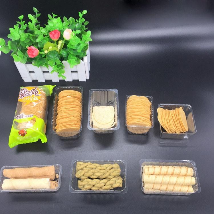 China factory wholesale PET biscuit or  snack blister packaging