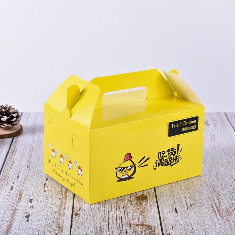 Take Away Food Packaging Boxes French Fries Fried Chicken Packing Box Nuggets Paper French Fries Box