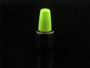 Black Colored Glass Nail Polish Bottle with Top and Brush
