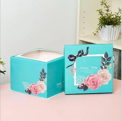 Wholesale Portable One Good Times Cake Tray Melaleuca Square Birthday Wedding Party Pastry Baking Cupcake Shaped Paper Shaped Packaging Box Free Base and Logo