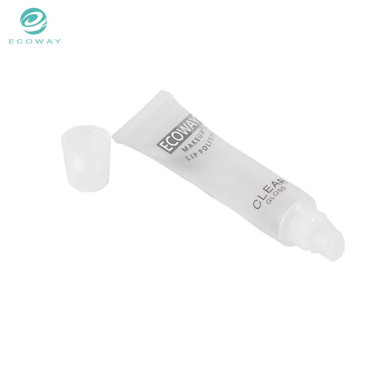 Clear Cosmetic Plastic Empty Lip Balm Tube Packaging Manufacturers with Screw Caps