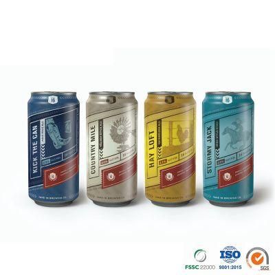 Easy Opened Beverage Customized Printed or Blank Epoxy or Bpani Lining Standard 500ml Aluminum Can