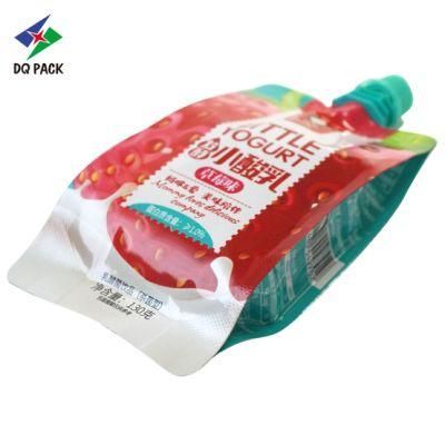 Beverage Packaging Manufacturers Packaging Juice Pouch Stand up Pouches Side Gusset Bag with Spouts