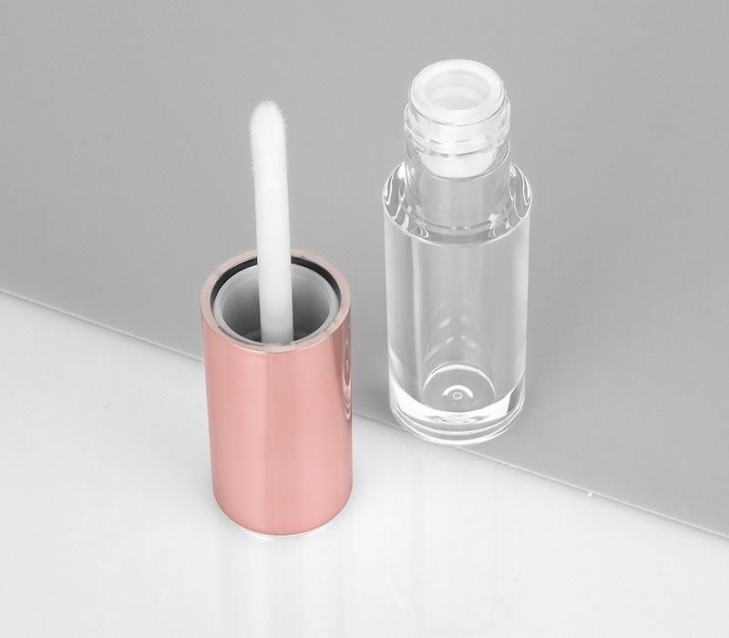 High Quality Hot Sale Rose Gold Small Cute Glitter Lip Gloss Packaging Empty Rose Gold Lip Gloss Tubes