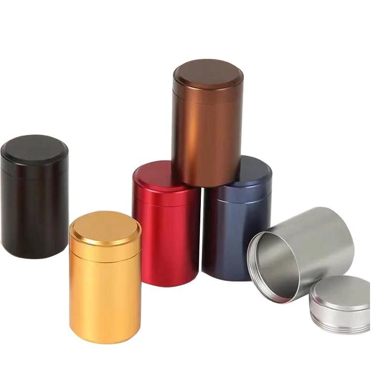 Factory Supplier Round Aluminum Tea Cans Packaging Cosmetic Jar