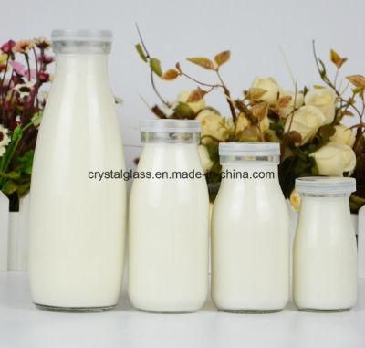 100ml Clear Glass Milk Bottle