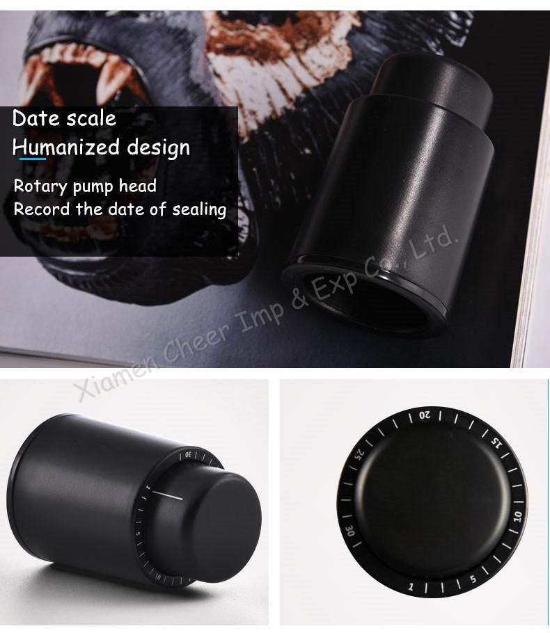 ABS Black Vacuum Preservation Wine Stopper