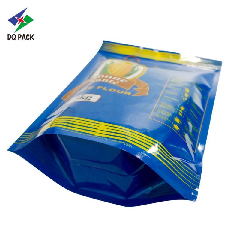 Customized Printinf Stand up Zipper Pouch 5kg Maize Flour Bag Food Packaging Plastic Bag