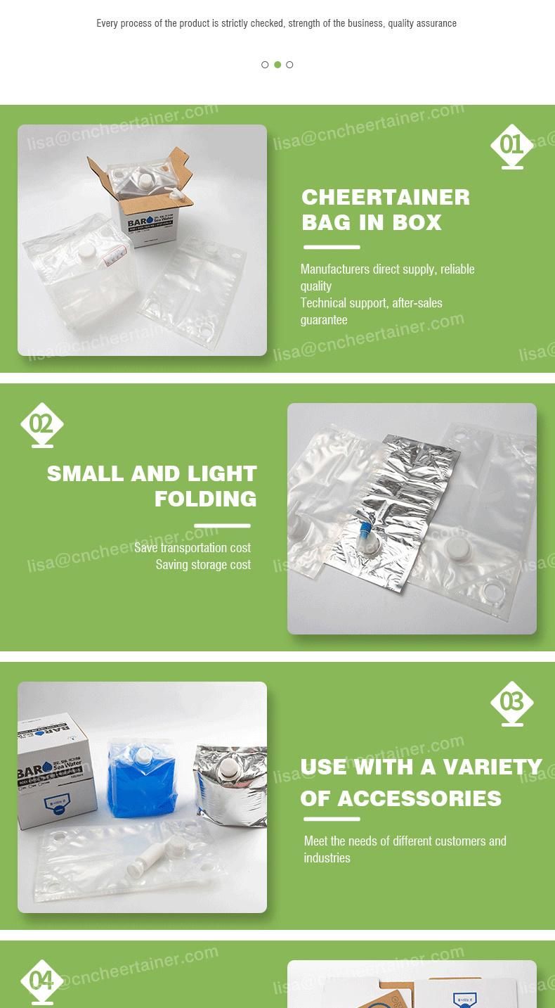 10L 20L Liquid Fertilizer Plastic Cubetainer Bag in Box Cheertainer