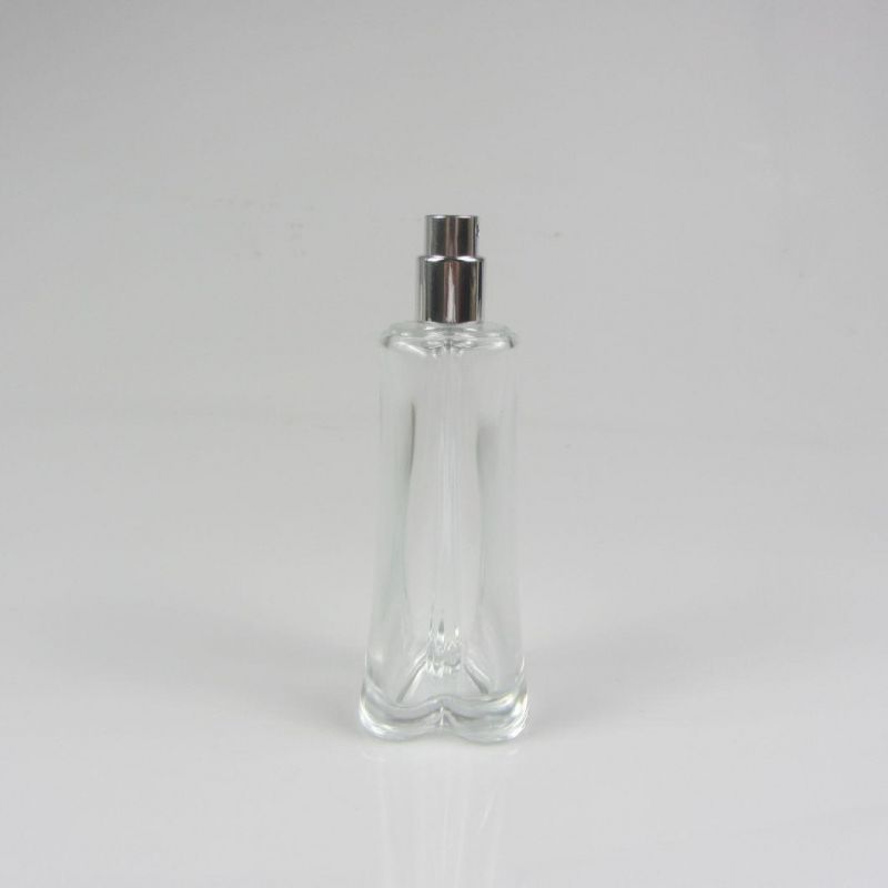 Empty Heart Fancy Glass Bottle for Perfume Oil