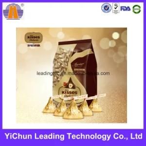 Customized Stand up Sealed Windowed Plastic Chocolate Food Bag