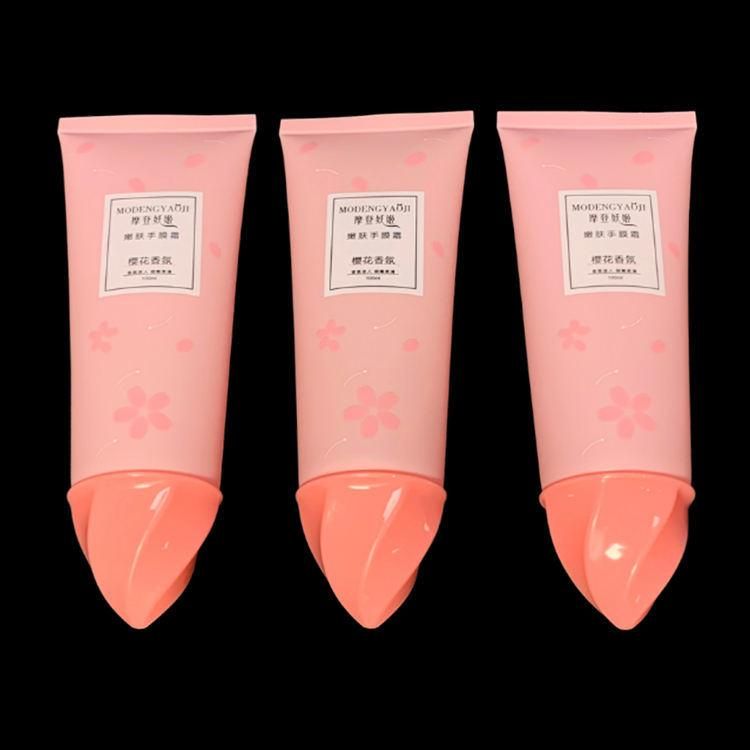 PE Plastic Pink Mini Cosmetic Tubes 100ml with Cap