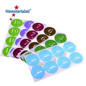 Customized Printed Round Sticker Adhesive Sticker