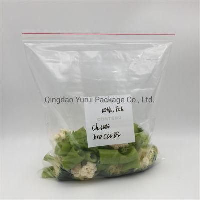 Waterproof LDPE Food Storage Ziplock Freezer Bag with Custom Design Box Retail