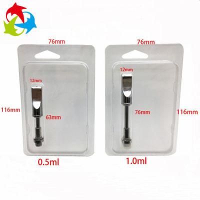 Plastic Vape Cartridge Packaging Clamshell Packaging