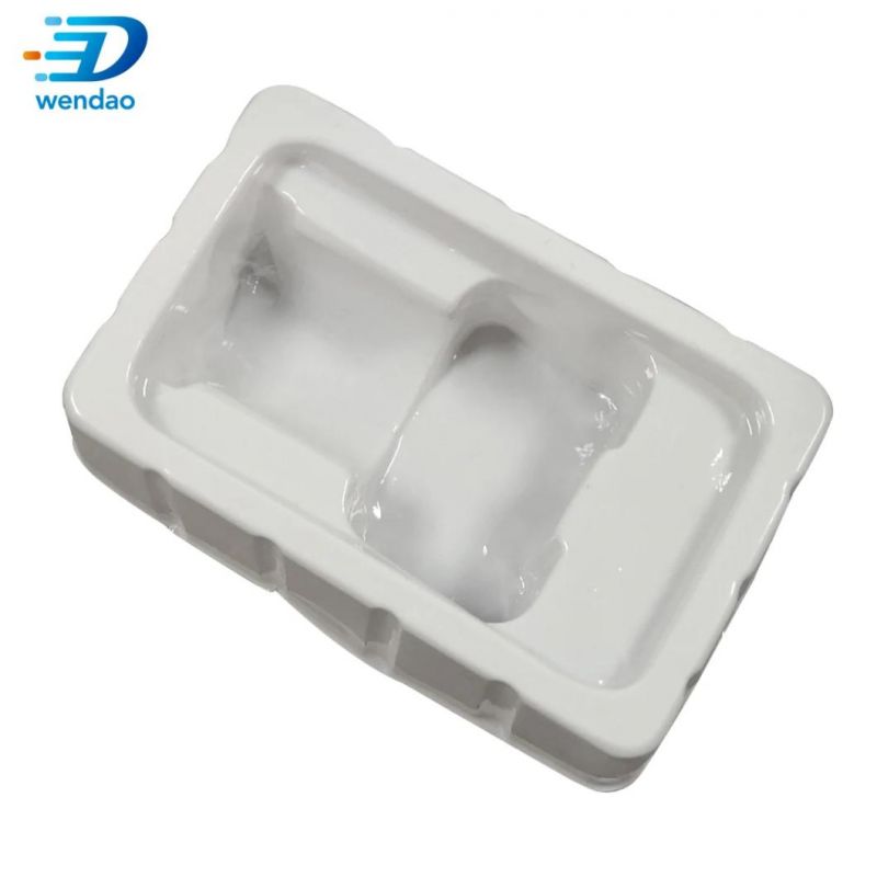 Custom Vacuum Formed Plastic Tray Medicine Bottle Blister Packaging 2ml 3ml 10ml Plastic Vial Tray