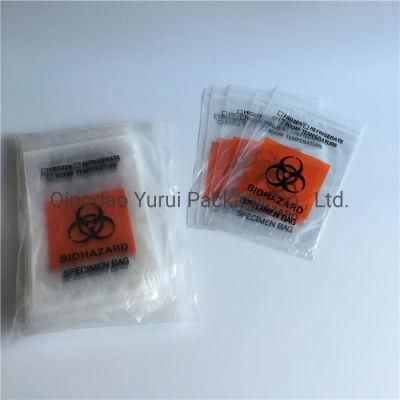 Biohazard Transport Specimen Transport Bags with Flap Top and Back Pouch