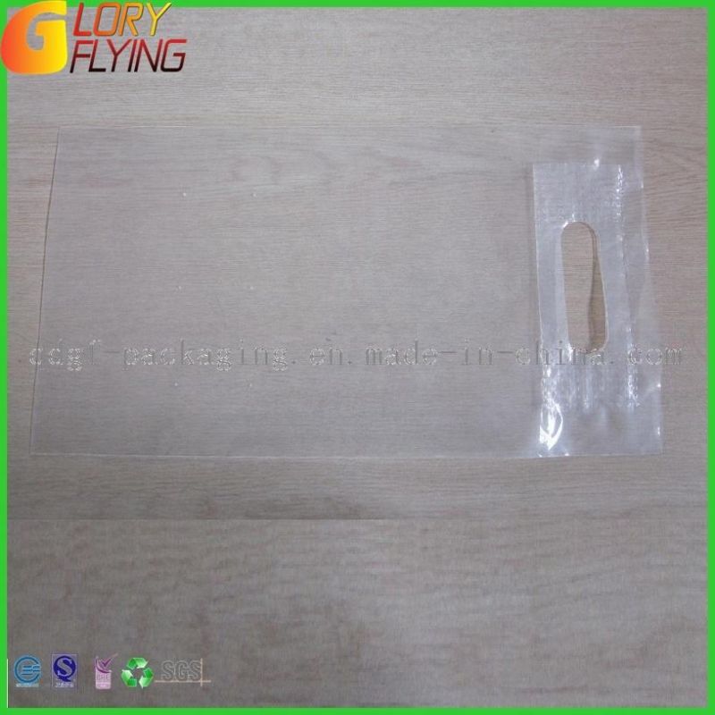 Reinforced Plastic Handle Bag with Perforation on The Bottom