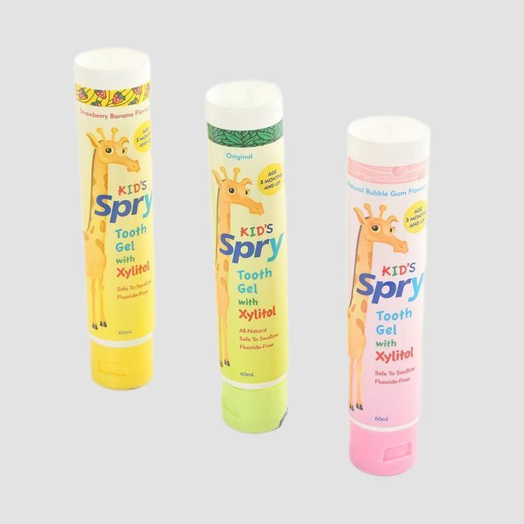 PE Toothpaste Plastic Tube Transparent Packaging Laminated