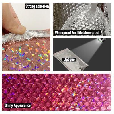 Pink Printed Metallic Bubble Envelope Factory Wholesale Pink Poly Bubble Mailer